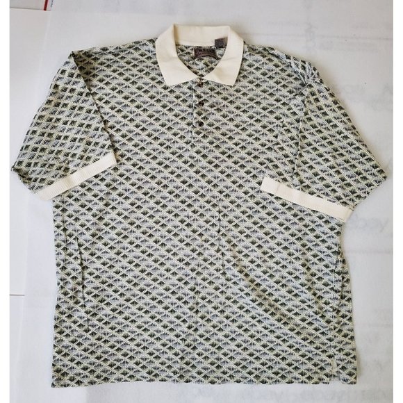 W.R. Gass Men's Shirt Short Sleeve Size 2X Casual Classic Beige - Picture 1 of 12